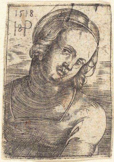 Buste van een jonge vrouw door Sebald Beham