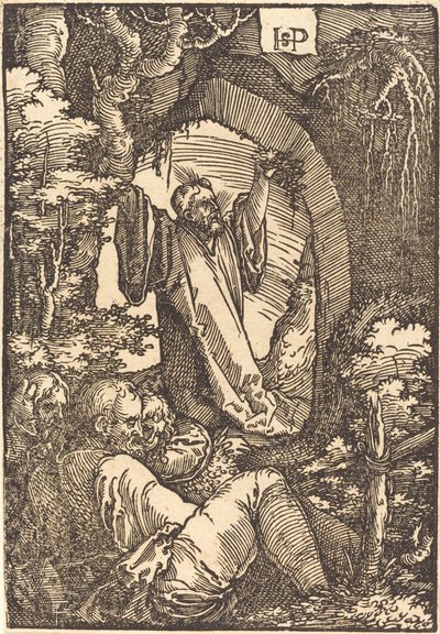 Christus op de Olijfberg door Sebald Beham