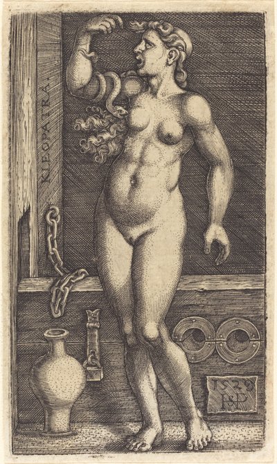Cleopatra Staand door Sebald Beham
