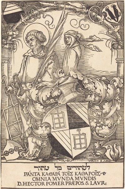 Wapen van Hector Pomer door Sebald Beham