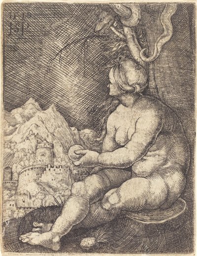 Eva Zittend door Sebald Beham