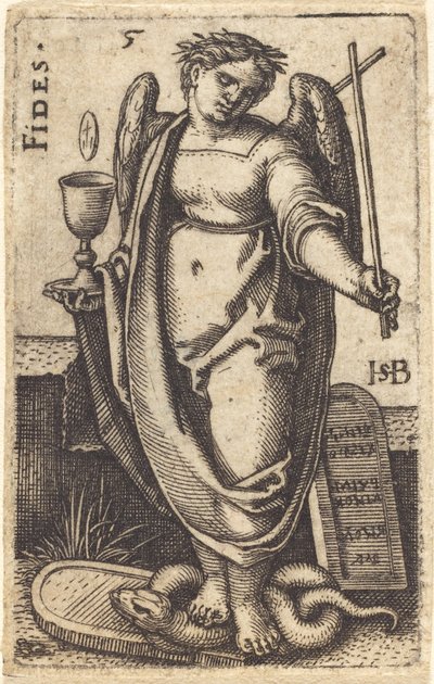 Fides door Sebald Beham