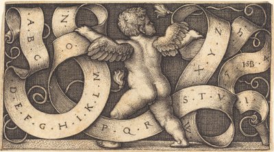 Genius met Alfabet door Sebald Beham