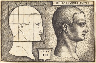 Hoofd van een Man door Sebald Beham
