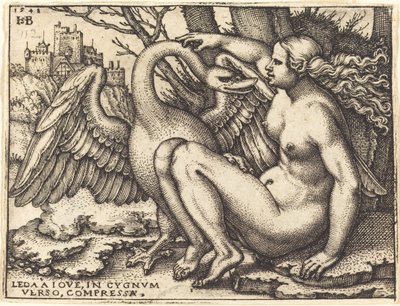 Leda en de Zwaan door Sebald Beham