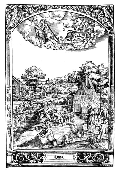 Luna, 1531 door Sebald Beham