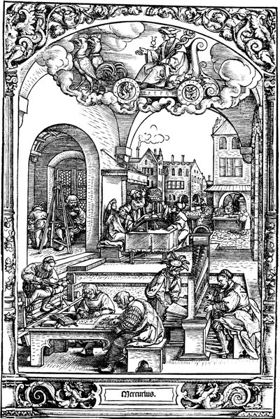 Mercurius, 1531 door Sebald Beham