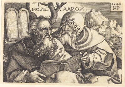 Mozes en Aaron door Sebald Beham