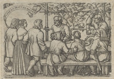 Boerenfeest, uit Het Boerenfeest of de Twaalf Maanden door Sebald Beham