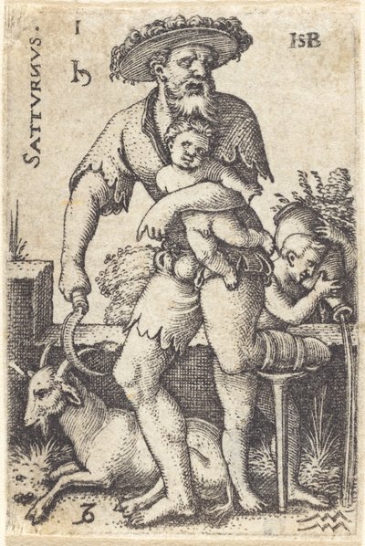 Saturnus door Sebald Beham