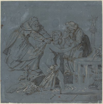 Susanna en de ouderlingen door Sebald Beham