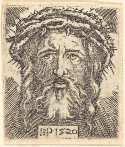 Het hoofd van Christus door Sebald Beham