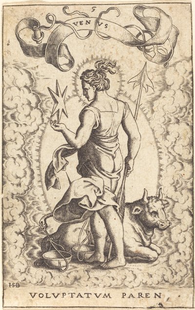 Venus door Sebald Beham