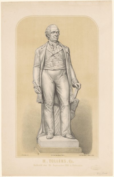 Standbeeld van Hendrik Tollens door Sebastiaan Theodorus Voorn Boers