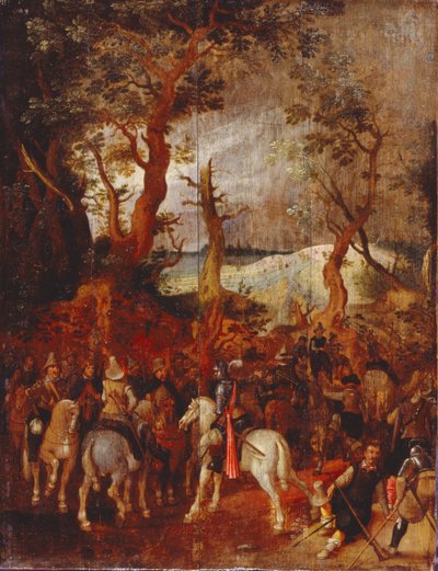 Een compagnie cavalerie door Sebastiaen Vrancx