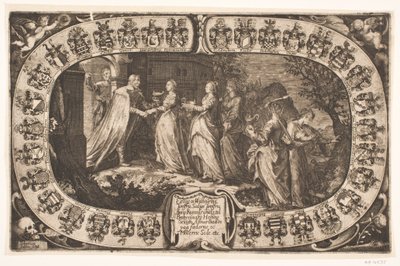 De vijf wijze maagden. Herdenkingsblad ter gelegenheid van de dood van juffrouw Anne Rosenkrantz door Sebastian Lehlin