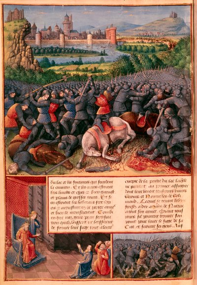 Scènes uit de Eerste Kruistocht, 1096-1099, ca. 1490 door Sebastian Marmoret
