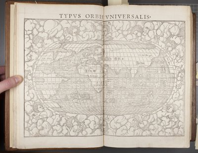 Globe, uit Cosmographia, 1544 door Sebastian Munster