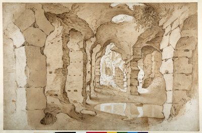 Binnen de ruïnes van het Colosseum door Sebastian Vrancx