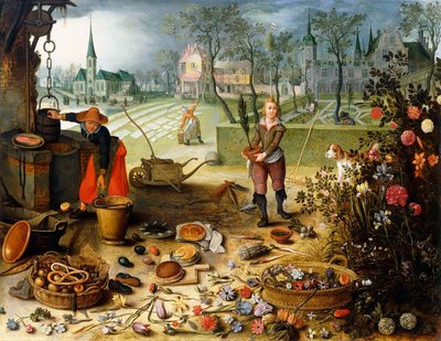 De Vier Seizoenen - Lente door Sebastian Vrancx