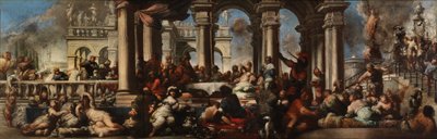 Het Banket van Cleopatra, 1660 door Sebastiano Mazzoni
