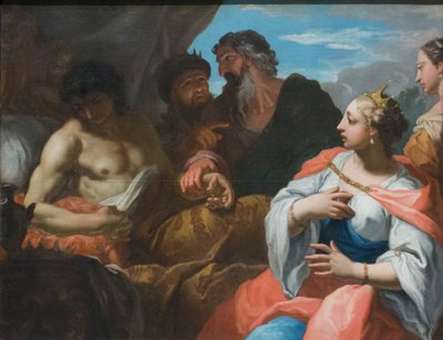 Antiochus bezocht door de dokter in aanwezigheid van Seleucus en Stratonice, eind 17e eeuw door Sebastiano Ricci