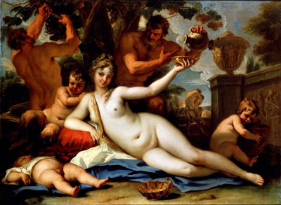 Bacchante en saters, c1713 door Sebastiano Ricci