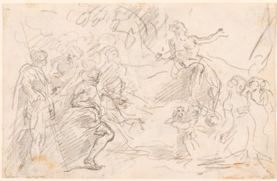 Bijbelse scène [verso] door Sebastiano Ricci