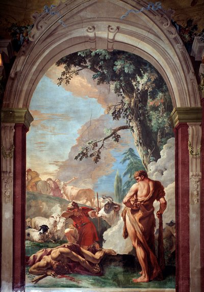 Hercules en Cacus door Sebastiano Ricci