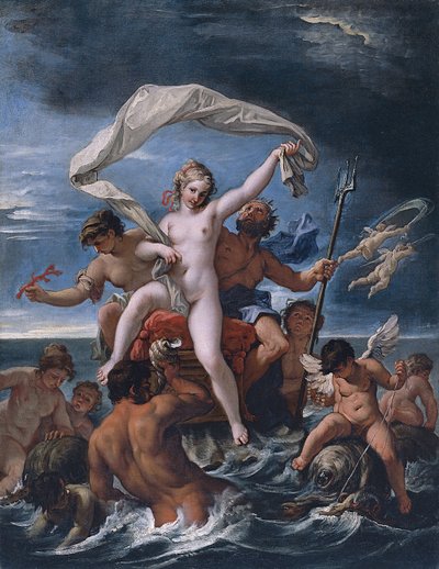 Neptunus en Amphitrite door Sebastiano Ricci