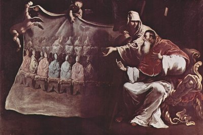 Paus Paulus III bezield door het geloof in het oecumenische concilie door Sebastiano Ricci
