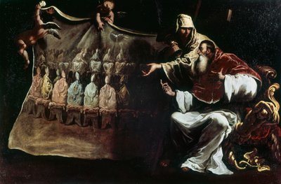 Paus Paulus III geïnspireerd door het geloof om het Concilie van Trente bijeen te roepen door Sebastiano Ricci
