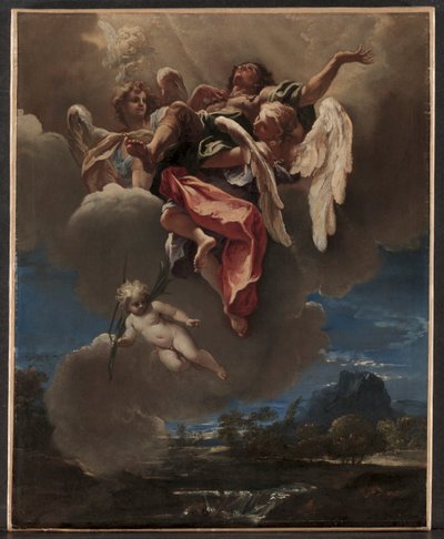 Studie voor "Een Apotheose van een Heilige" (voor San Bernardino dei Morti, Milaan) door Sebastiano Ricci