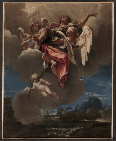 Studie voor een apotheose van een heilige voor San Bernardino dei Morti, Milaan, ca. 1695 door Sebastiano Ricci