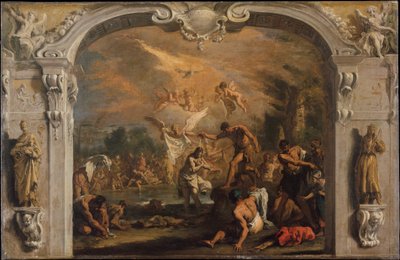 De Doop van Christus, ca. 1713-14 door Sebastiano Ricci