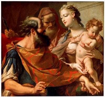 Het Kind Mozes Trapt op de Kroon van de Farao, c1685-c1687 door Sebastiano Ricci