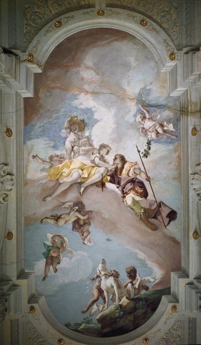 Venus en Adonis door Sebastiano Ricci