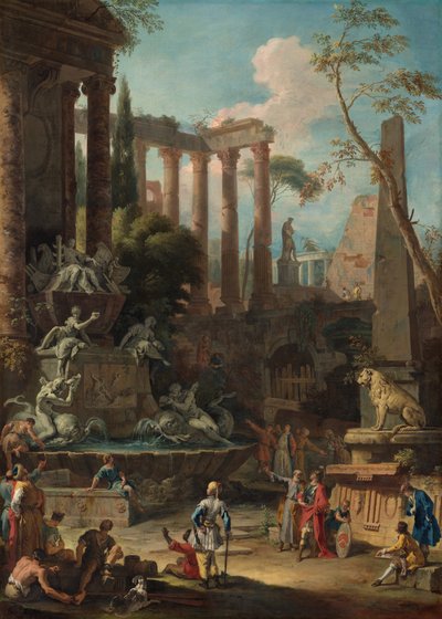 Monument voor Admiraal Sir Clowdisley Shovell door Sebastiano Ricci and Marco Ricci