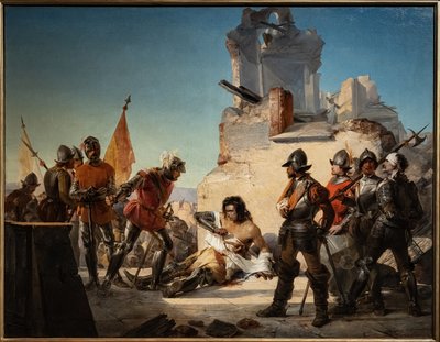De dood van Francesco Ferrucci in Gavinana door Sebastiano de Albertis