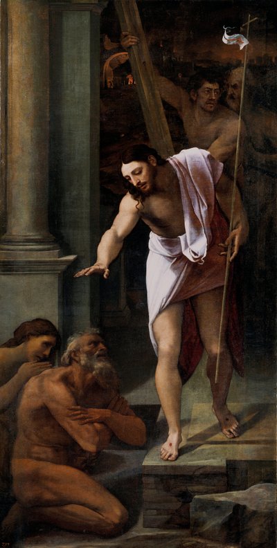 Christus in het voorgeborchte door Sebastiano del (c.1485 1547) Piombo