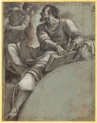 Een profeet aangesproken door een engel door Sebastiano del Piombo
