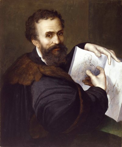 Michelangelo Buonarroti, ca. 1520 door Sebastiano del Piombo
