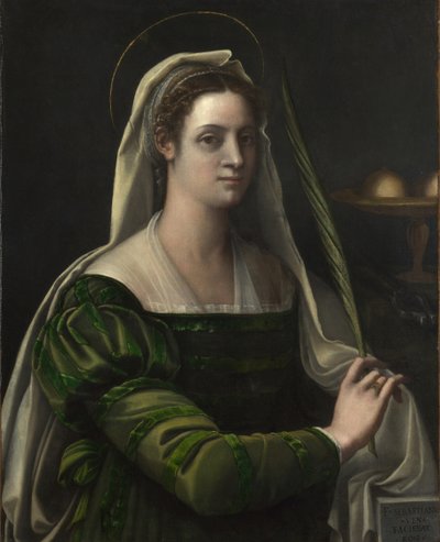 Sint Agatha, ca. 1540 door Sebastiano del Piombo