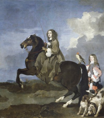 Christina van Zweden te paard door Sébastien Bourdon