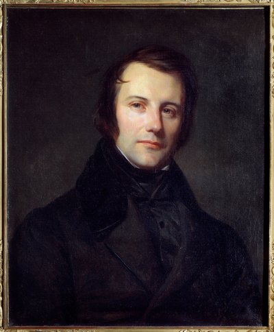 Portret van Edgar Quinet (1803-1875) afgevaardigde in 1848 door Sebastien Melchior Cornu