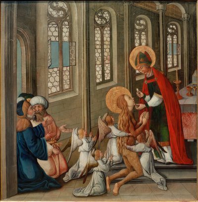 Laatste communie van Maria Magdalena door Seeschwäbischer Meister