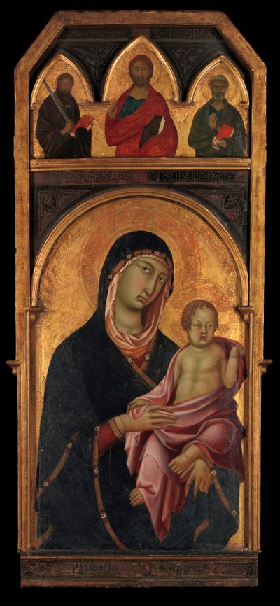 Madonna en kind, ca. 1320 door Segna di Buonaventura