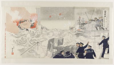 Tweede aanval op Port Arthur door de schepen Hayatori en Asagiri door Seisai