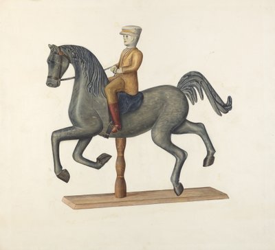 Paard met ruiter door Selma Sandler