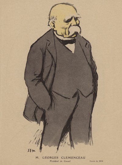 Georges Clemenceau, Franse politicus door Sem
